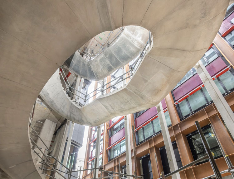 Specialist Formwork for Concrete Spiral and Helical Staircases