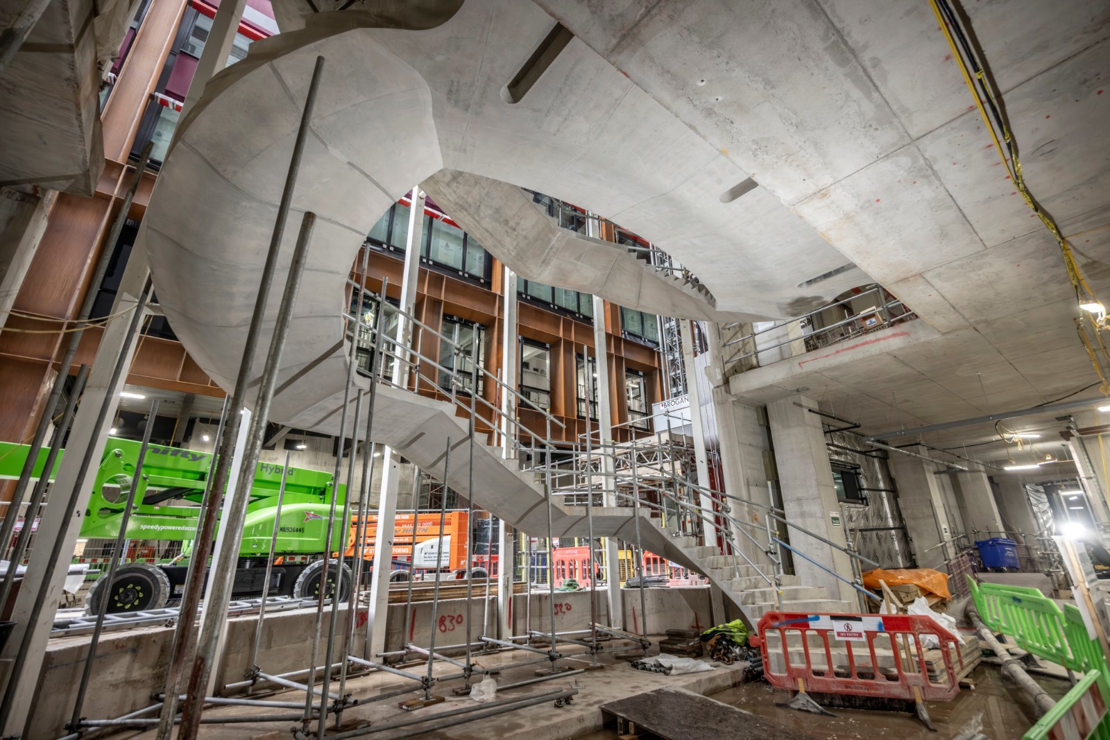 Cordek helical staircase formwork section, Salisbury Square